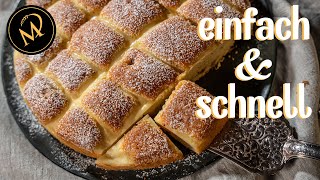 10 Minuten Früchte Quark Kuchen  Blitzkuchen Rezept einfach [upl. by Kciv]