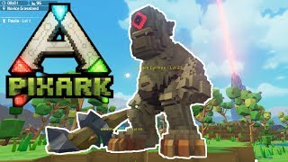 PixARK  TAME a CYCLOPS  PixARK Gameplay ARK meets Minecraft [upl. by God]