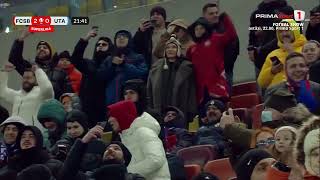 GOOL FCSB  UTA 20 Olaru profită de naivitatea defensivei arădene și face „dubla” în două minute [upl. by Hintze610]