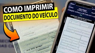 como imprimir o documento do seu veículo  CRLVe DetranBa [upl. by Avin576]