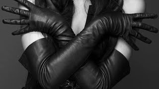 Executive and legislative collection of leather Long gloves ideas for ladies [upl. by Ahsimed]