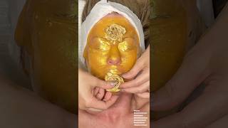 ASMR Facial Golden Jelly Mask [upl. by Jephthah]