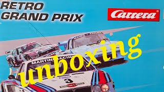 Carrera Retro Grand Prix 132 slotcar set Unboxing slotcarsareback carrera slotcars latvia [upl. by Nerrot]