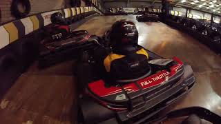 Go Kart Onboard Full Throttle Raceway Stourbridge Work Outing Part 1 [upl. by Alurd]