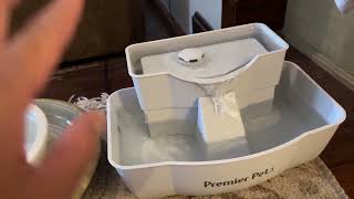 PetSafe Multi Tier Pet Fountain Large Waterer Great for Cats and Dogs Great for Senior Pets Review [upl. by O'Kelly392]