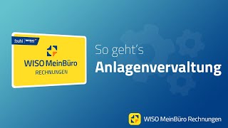 Anlagenverwaltung in WISO MeinBüro Rechnung [upl. by Inele]