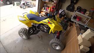 Tusk Nerf Bars  Rocky Mountain ATVMC  Mounting on Suzuzki LTR450 [upl. by Litt]