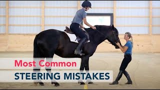 The Most Common Mistakes in Steering a Horse [upl. by Innor]