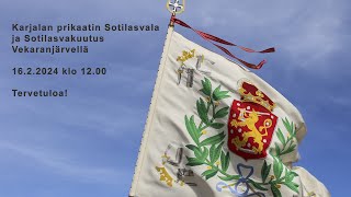 Karjalan prikaatin sotilasvala ja sotilasvakuutus 124 1622024 [upl. by Durand649]