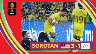 Sorotan Perlawanan Malaysia 31 Chinese Taipei  Kelayakan Piala Dunia 2024 [upl. by Favien]