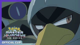 Aegislash vs Farfetchd ⚔️  Pokémon Master Journeys The Series  Official Clip [upl. by Kcirrem]