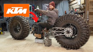 Monster Truck Chopper Build 46 Tires  KTM Adventure [upl. by Adnovoj]