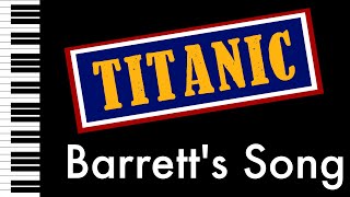 Barretts Song  Titanic  Piano AccompanimentRehearsal Track [upl. by Yreneh]