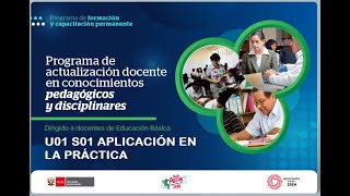 CURSO CONOCIMIENTOS PEDAGÓGICOS Y DISCIPLINARES PARA LA PRÁCTICA DOCENTE SEC AIP  APLICACIÓN [upl. by Fairfax]