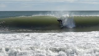 Surfing PUMPING tubes in NEW ENGLAND [upl. by Lucchesi]