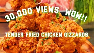 EASY DEEP FRIED TENDER CHICKEN GIZZARDS  CHICKEN RECIPES  Make Deep Fried Chicken Gizzards Recipe [upl. by Gavini]