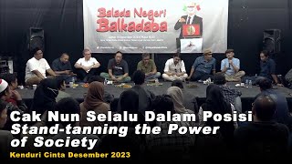 Faisal Basri Cak Nun Selalu Dalam Posisi Standtanning the Power of Society  KC Desember 2023 [upl. by Celeste]