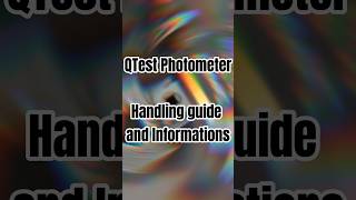 QTest photometer handling guide Simple digital Evaluation of substances🔬💊 [upl. by Matthus]