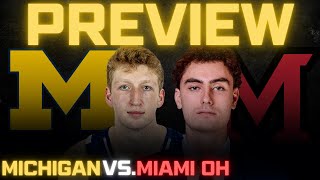 Michigan Vs Miami Ohio Game Preview and Predictions [upl. by Enidualc]