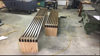 DIY How to make Benches out of 2x4 Base  Legs part one [upl. by Ennagroeg]