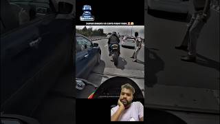 CreditWheelie Boy BunnyBikers Vs CopsFighted motovlogbikeloverrideyoutubeshortsshortvideo [upl. by Enar]