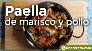 Paella de marisco y pollo ¡Una combinación perfecta [upl. by Labinnah]