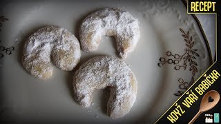 VANILKOVÉ ROHLÍČKY  Recept  Když Vaří Babička [upl. by Guenna830]