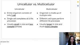 Unicellular vs Multicellular [upl. by Eberhard]