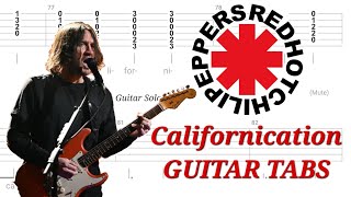 Red Hot Chili Peppers  Californication  Rhythm amp Solo GUITAR TABS  Cover  Tutorial  Lesson [upl. by Toth]