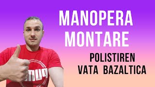 Manopera montare polistiren 120 lei mp [upl. by Anahsahs793]