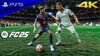 FC 25  Barcelona vs Real Madrid Ft Messi Ronaldo  UEFA Champions League Final  PS5™ 4K60 [upl. by Lacy]