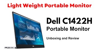 Dell C1422H  Unboxing and Review  Portable Monitor  SUPER LIGHT WEIGHT [upl. by Atnauqal]