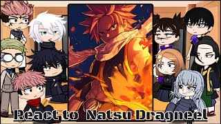 Jujutsu kaisen Itadori react to natsu dragneel  fairy tail  Gacha life  Gojo  manga [upl. by Akkin244]