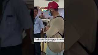 Virat Kohli spotted at Bengaluru airport cricket rishabhpant viratkohli [upl. by Ferriter]