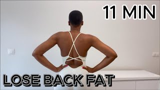 11 MIN BACK FAT WORKOUT  WORKOUT AT HOME [upl. by Analad]