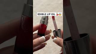 AN EDIBLE LIPOIL DIY EDIBLE VERSION OF THE CLARINS LIP OIL 😱🍒 didelina diy lipoil [upl. by Holey]