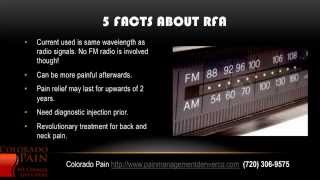 Basics of Radiofrequency Ablation from a Denver Pain Clinic [upl. by Adaha]