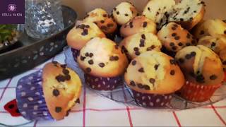 Muffin con gocce di cioccolato مادلين بقطع الشكلاط [upl. by Rezzani]