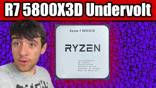 Undervolt your Ryzen 7 5800X3D for more FPS and Lower Temperature [upl. by Osugi]