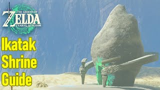 Zelda Tears of the Kingdom Ikatak shrine guide  walkthrough the Gisa Crater crystal puzzle [upl. by Eziechiele806]