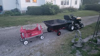 Driving The Old Craftsman Ride Mower [upl. by Eardnaed780]