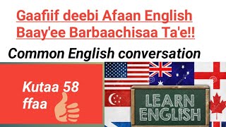 Barumsa English afaan oromootin English conversation for biginners kemotube learn afaan oromo [upl. by Aitat]