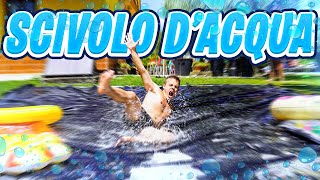 💦 SCIVOLO DACQUA in VILLA Water Slide Challenge wElites [upl. by Virge]