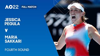 Jessica Pegula v Maria Sakkari Full Match  Australian Open 2022 Fourth Round [upl. by Cordelia]