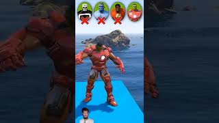 Red hulk vs chainman ironman redhulk hulk gta avengers marvel captainamerica gtav funny [upl. by Aria]