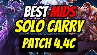 Best Mid Laners to SOLO CARRY Patch 44c [upl. by Lull]