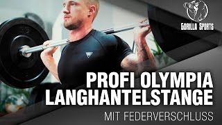 Profi Olympia Langhantelstange mit Federverschluss [upl. by Adnirak]