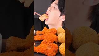 Eating Cream TTEOKBOKKI amp Fried FOOD [upl. by Redlac883]