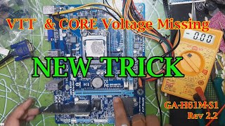 New Trick VTT amp Core Voltage Missing GAH61MS1 22 Error Code 00 Solve by Support Pro [upl. by Trici488]