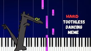 Toothless Dancing Meme Driftveil City  EASY piano tuto [upl. by Arhoz309]